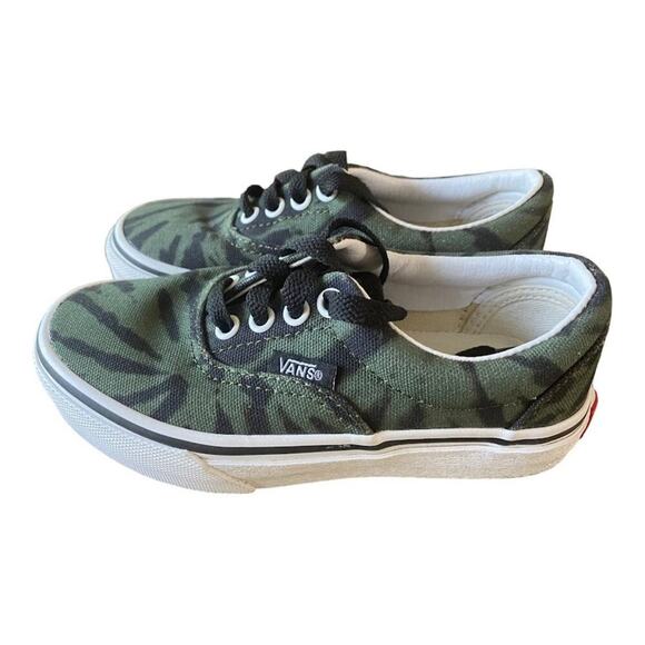 VANS Vintage Green/Black Camo Old Skool Size 12 K Casual Sneakers - Picture 5 of 11